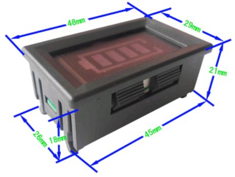 วัดแบต12v สวยๆ มีระดับขีด ใช้กับแบตแห้ง